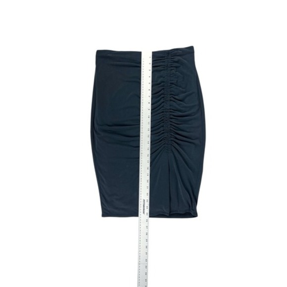 Express Dark‎ Grey Modal Stretch Pencil Skirt Elastic Waist Size Medium - Picture 3 of 6